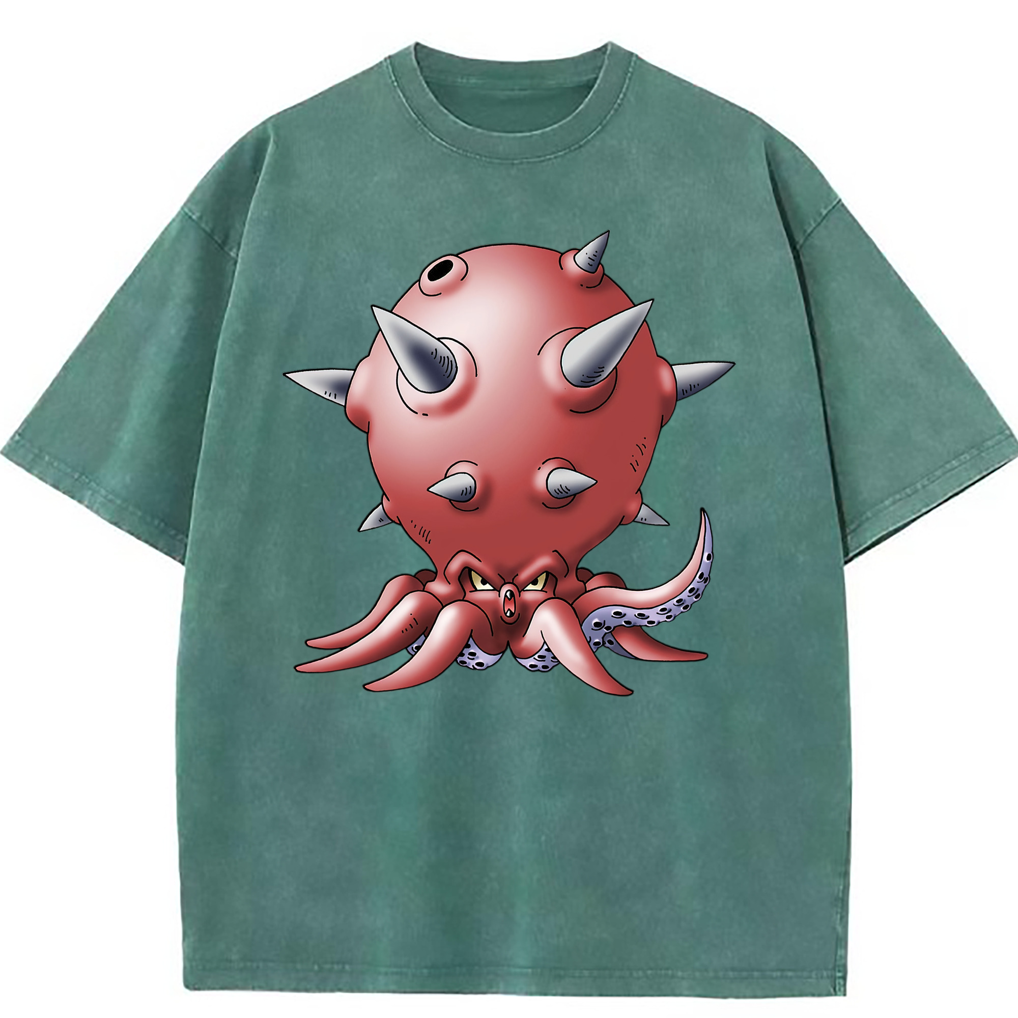 （画像用） ドラゴンクエスト Doragon Kuesuto Dragon Quest 綿100% ヴィンテージ風 半袖Tシャツ（フロントプリント）